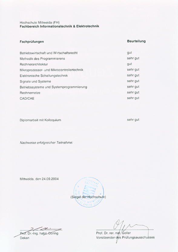 Hochschuldiplomzeugnis 1